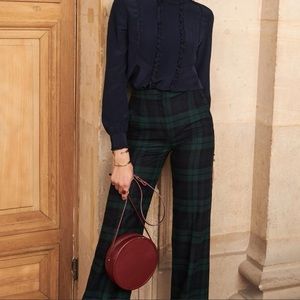 Sezane High-waisted Laine Trousers NWT